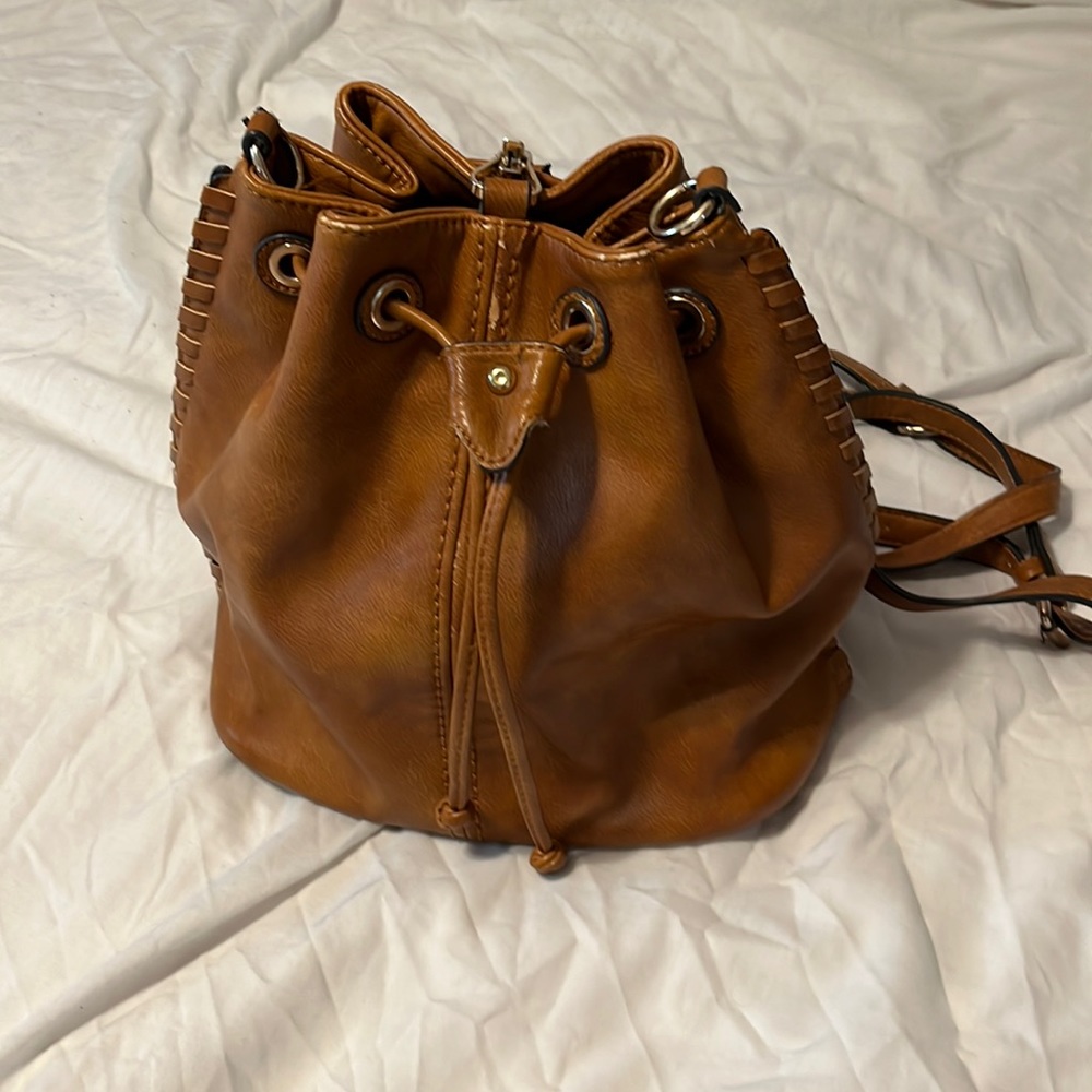 Vegan Leather Mini Backpack